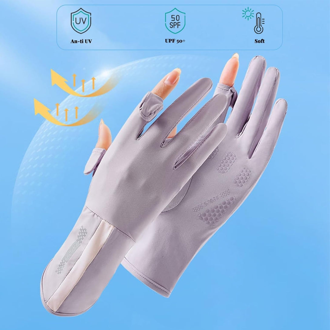 Women UV Sun Protection Gloves Full Finger Touchscreen Non Slip Gloves Driving Gloves Breathable Summer Outdoor for Women