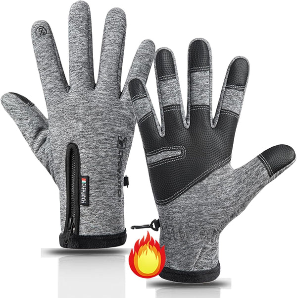 10℉ Winter Gloves Men Women Warm Glove Touch Screen for Cycling Running Fishing Driving Hiking Skiing Cold Weather