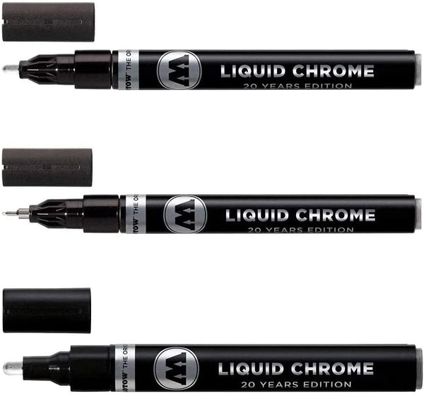 Molotow Liquid Chrome Marker Set - 1Mm, 2Mm and 4Mm