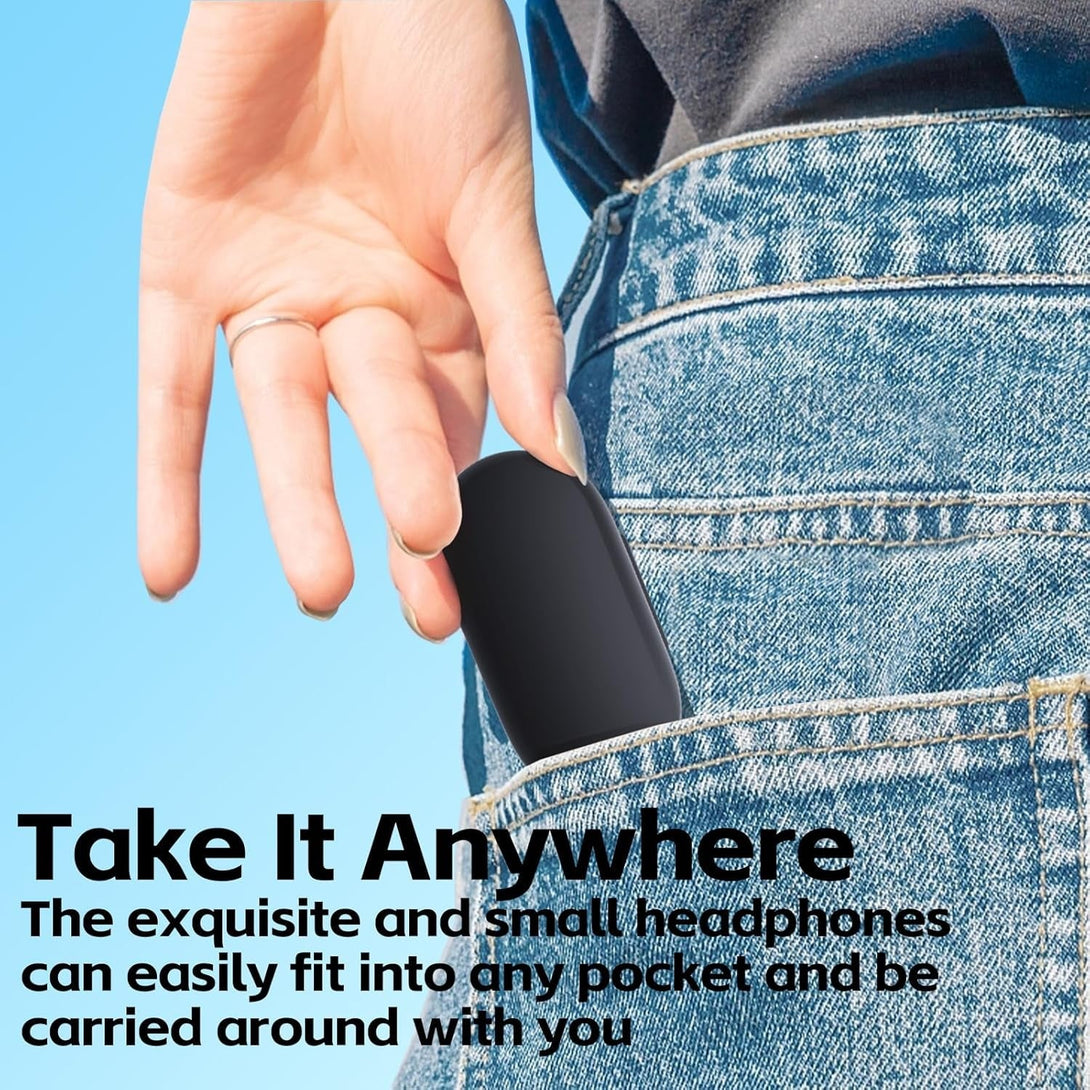 Wireless Earbuds In-Ear Headphones Bluetooth 5.3 with Built-In Mics Deep Bass Clear Call Ultralight Headsets up to 30H Play Time for Studying Workout Gaming