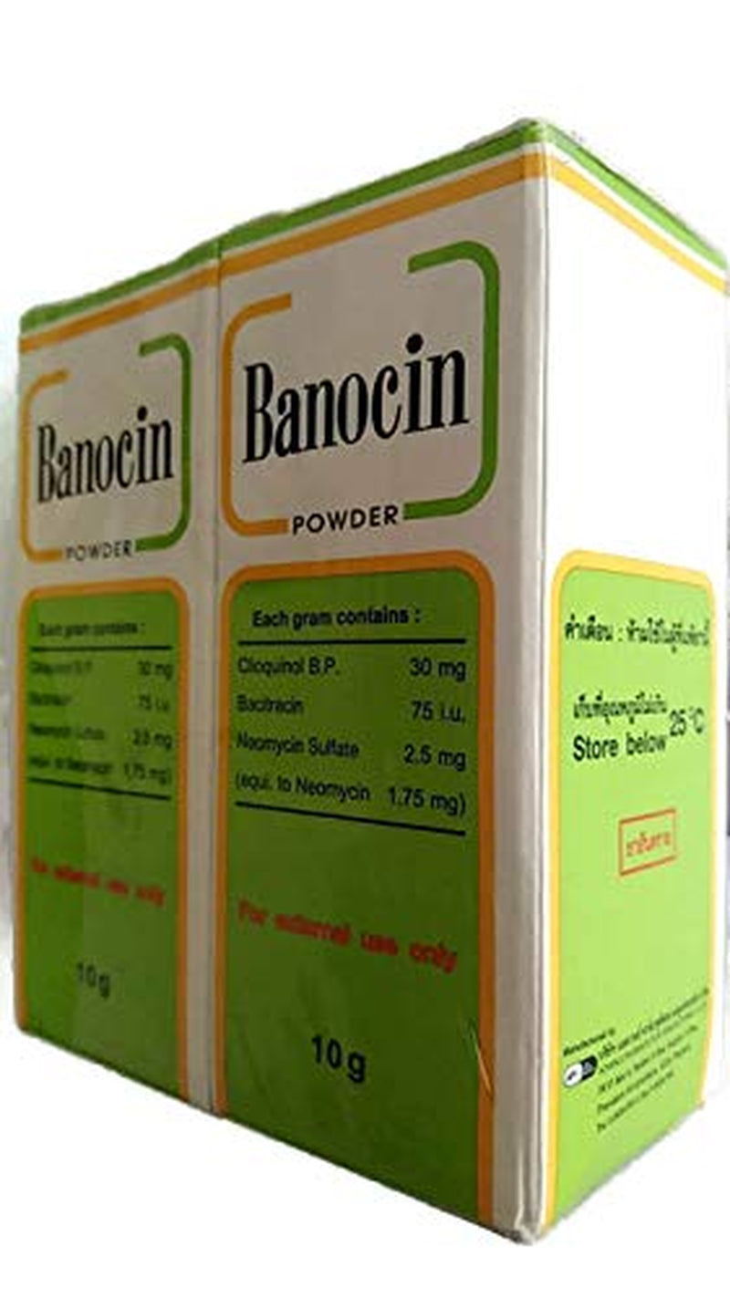 2 X Banocin Antibiotic Powder - Infected Cuts Wounds T