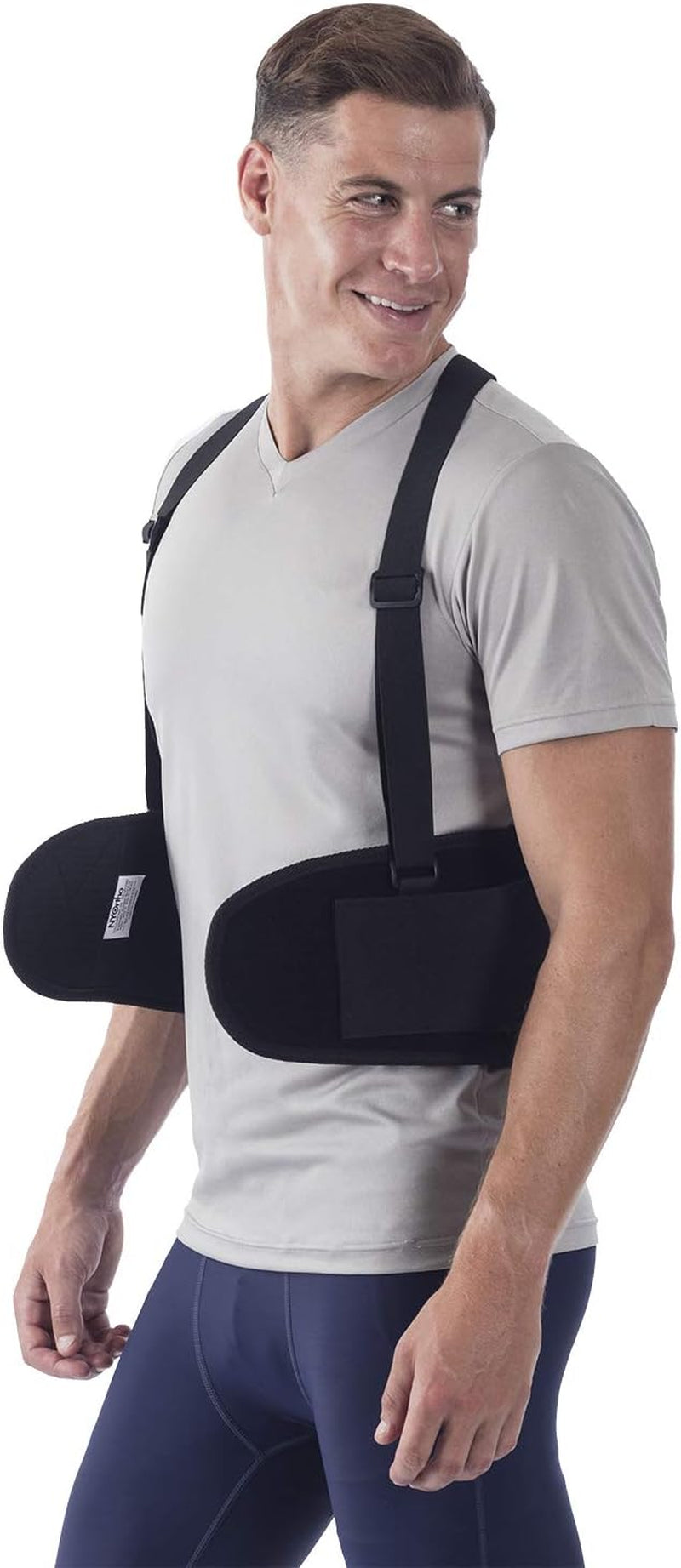 Nyortho Back Brace for Women & Men - Medium -30"-34"- Relieves Back Pain - Back Support Brace with Suspenders - Osteoporosis Back Brace - Maximum Posture & Spine Support - Hook & Loop Back Brace - Mens Back Brace.