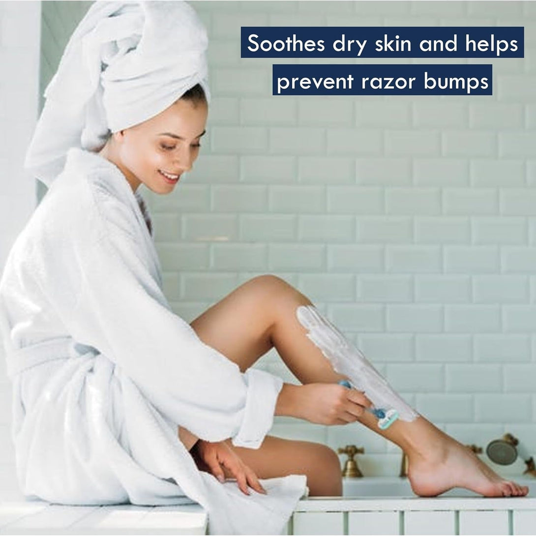 Aveeno Therapeutic Shave Gel with Oat and Vitamin E to Help Prevent Razor Bumps, Soothes Dry Skin and Provides a Close, Smooth Shave with Less Irritation, Fragrance-Free, 7 Oz