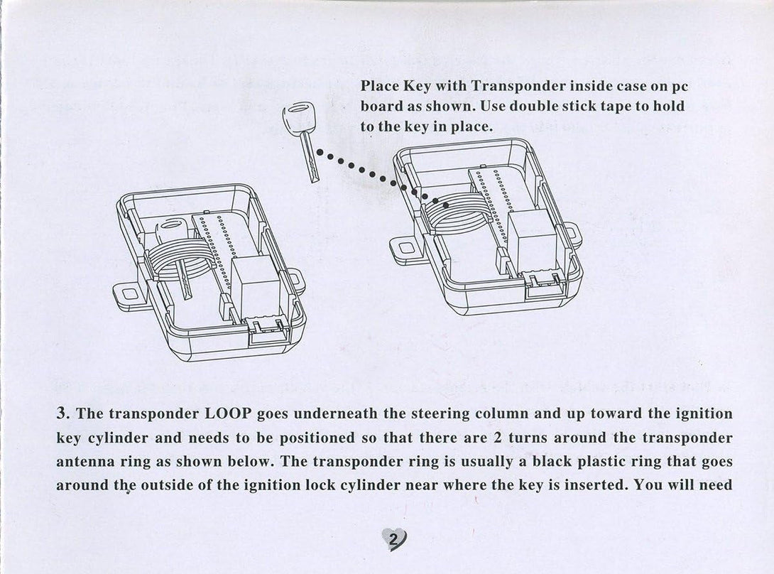 BANVIE Car Immobilizer Transponder Bypass Module for Chip Key, a Spare Chip Key Is Required, Not Fit for Other Immobilizer Way