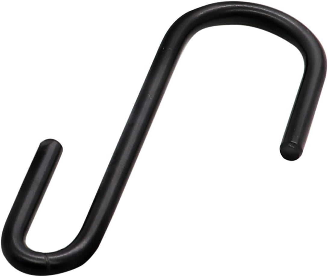 24 Pack ESFUN 3 Inch Heavy Duty S Hooks Black Pan Pot Holder Rack Hooks S Shaped Hanging Hooks Hangers for Kitchenware Spoons Pans Pots Utensils Clothes Bags Towels Plants