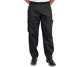 KNG Black Baggy Cargo Chef Pants for Men and Women – Drawstring Waist Large Black