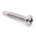 50pcs 2 x 1 Phillips Pan Head Self Drilling Screw, 410 Stainless Steel, Pan Head Quick Self Tapping Screws for Sheet Metal, Wood, Plastic,