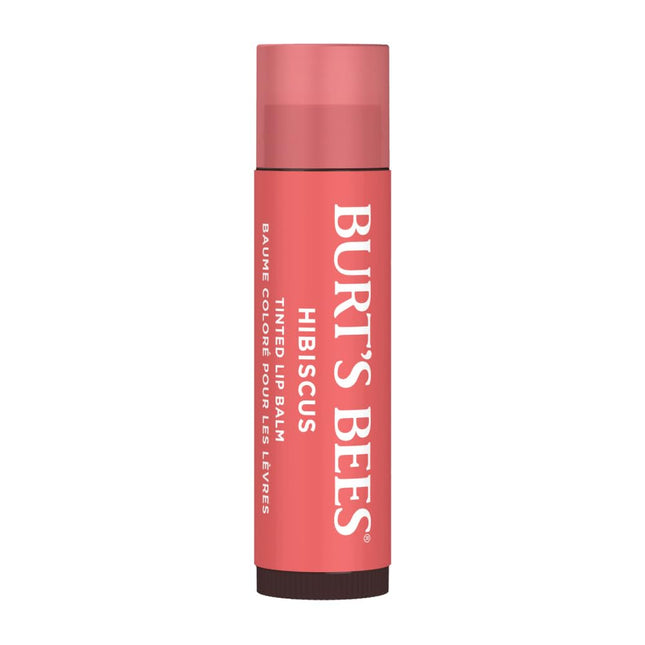 Burts Bees 100% Natural Tinted Lip Balm, Hibiscus with Shea Butter & Botanical W