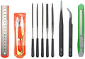Professional 25 PCS Model Tools Kit Modeler Basic Tools Craft Set Hobby Building Tools Kit for Gundam Car Model Building Repairing and Fixing (E)