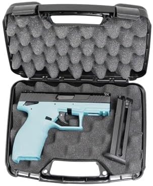 MTM 805-Single Pistol Handgun Case Up to 4" Revolver Barrel, USA Made Single Black