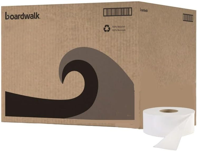 Boardwalk SOD410320 3.2 In. X 525 Ft. 2 Ply Septic Safe Jumbo Roll Bathroom Tiss