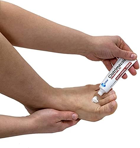 Globe Clotrimazole Antifungal Cream 1% USP, 1 oz (4 Pack), Anti Fungal Treatment, Relieves Itching, Burning, Cracking and Scaling Associated