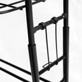 Toilet Paper Holder Stand Bathroom Toilet Paper Storage with Raised Base, Tissue Paper Roll Dispenser with Top Shelf (Black)
