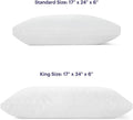 Purple Cloud Pillow, King Size, Plush Down-Alternative Neck Pillow | Side, Back, Stomach Sleepers, Soft Moldable Feel, Hypoallergenic Gel Fiber