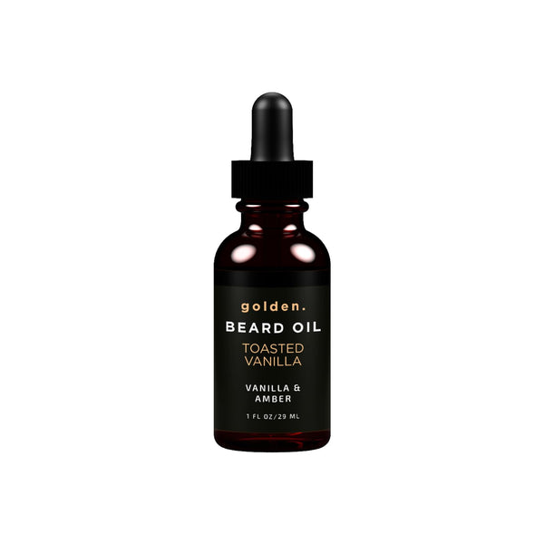 Golden Grooming Beard Oil for Men - Natural Beard Conditioner with Sweet Almond, Golden Jojoba & Argan Oil - Hydrating Beard Softener with Vitamin