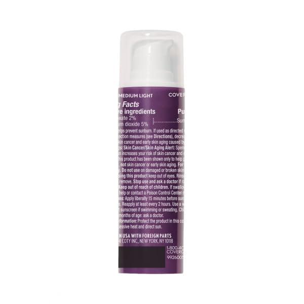 COVERGIRL Advanced Radiance Age Defying Foundation Makeup, Medium Light 135, 1 Ounce (packaging may vary) 135 Medium Light 1 Fl Oz (Pack of 1)