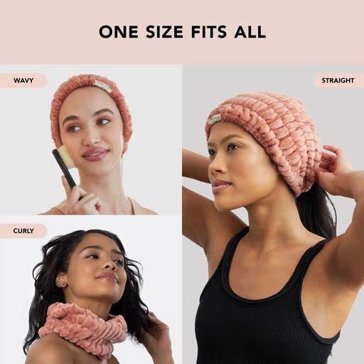 Kitsch Spa Headband for Women - Face Wash Headband - Dusty Rose, 1pc DustyRose