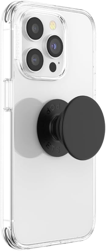 PopSockets Adhesive Phone Grip, Holder, Phone Stand, Black - Black Adhesive Black