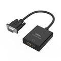ONTEN VGA to HDMI, 1080P VGA to HDMI Adapter (Male to Female) for Computer, Desktop, Laptop, PC, Monitor, Projector, HDTV with Audio Cable and USB