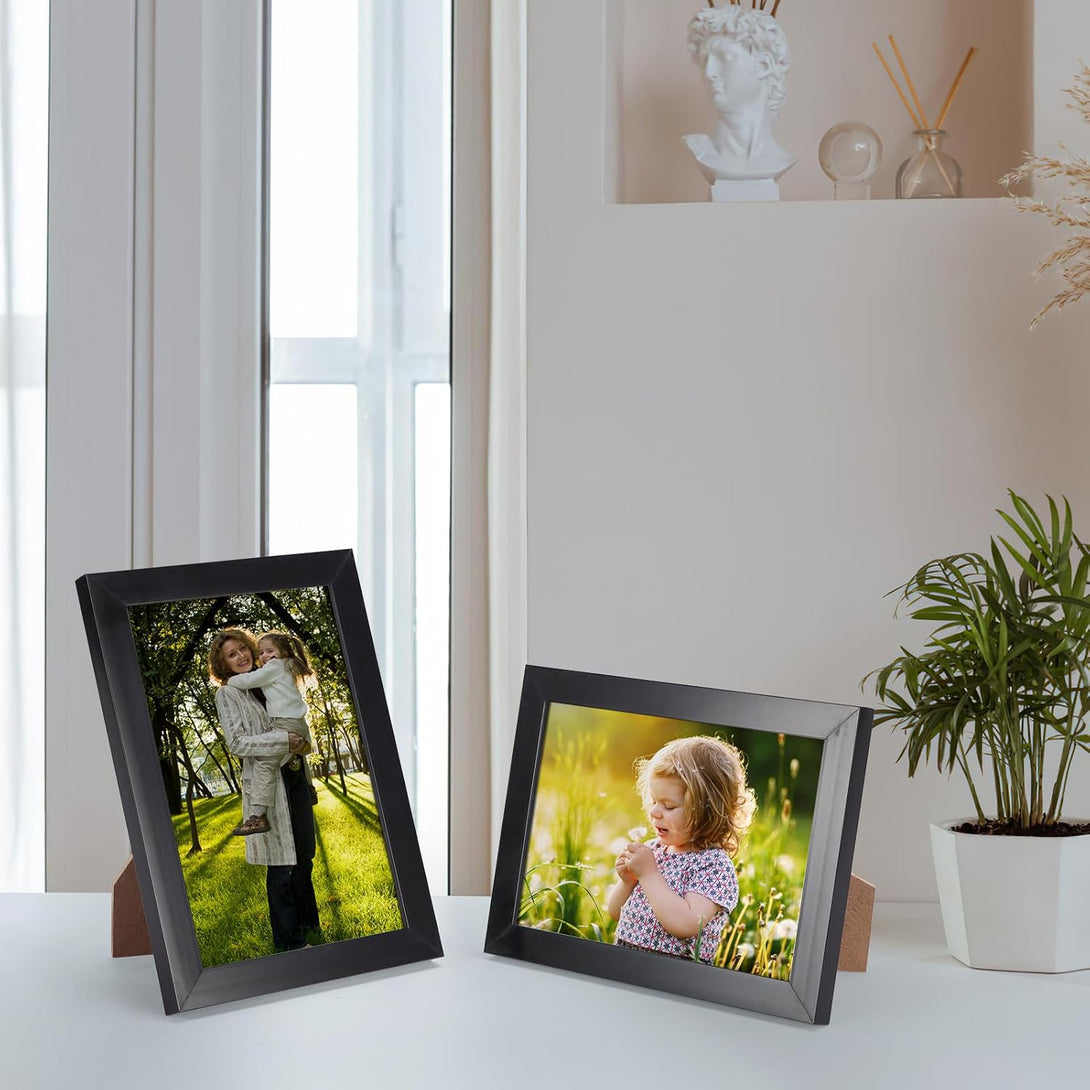 Hoikwo 18 Packs 3.5X5 Small Black Multi Picture Frames Set for Family Photos, Artwork, Light Weight Bulk 3.5 by 5 Frames Pack for Wall Hanging and Table, Stylish Picture Frames