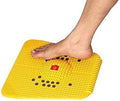 High Strength Plastic Acupressure Mat & Feet Massager Acupunctures Stress, Pain Relief Massager Tool for Blood Circulation in Human Body (Yellow),
