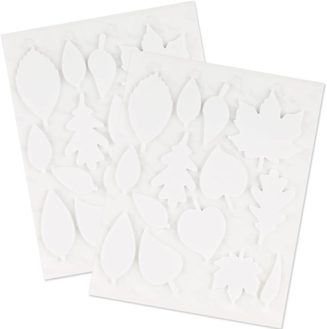 3L Corporation Self-Adhesive Scrapbook Foam Embellishment Shapes, Leaves