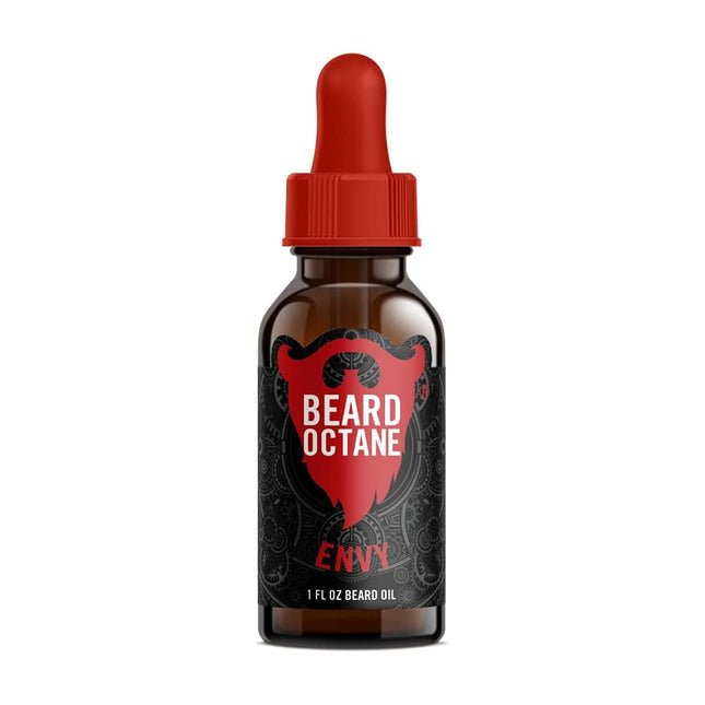 Beard Octane: Envy - Natural Beard Oil W/Argan Oil - 1 Oz - Promotes Healthy Softer Beards - Made in USA - Premium Handc
