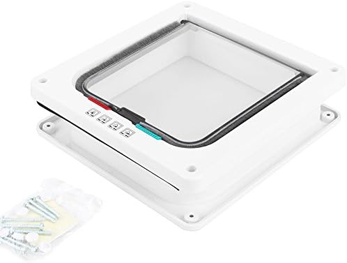 Pet Door 4 Way Lockable Cat Door Magnetic Cat Dog Flaps Smart Pet Flap Door Automatic Lock Cat Dog Gate for Window and Porch Use for Pet Cat Puppy