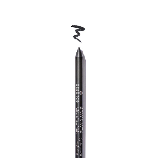 essence Stay & Play Gel Eyeliner Pencil (01 | Black Raven), Vegan | Waterproof & Smudge-proof, Smooth Glide, Highly Pigmented, Cream Formula;
