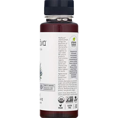 Madhava Organic Amber Raw Blue Agave - 11.75 Oz