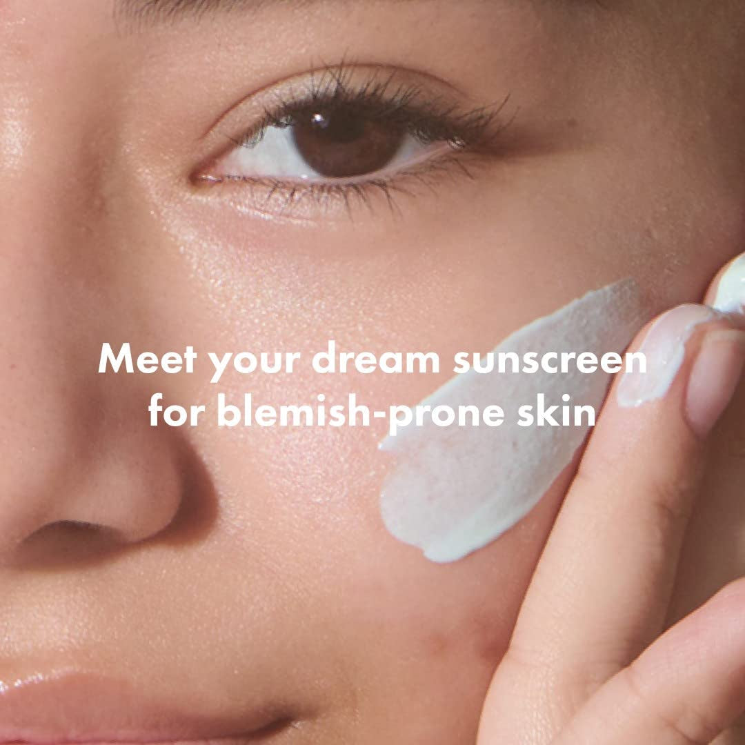 Hero Cosmetics Force Shield Superlight Sunscreen SPF 30 - Everyday SPF 30 for Acne-Prone Skin with Zinc Oxide, Green Surge, and Extremolytes - Fragrance Free and Reef Safe (50 Ml)