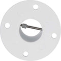 HECASA Deck Anchor Flange Cast Above Ground Pool Ladders Handrails or Slide | 1 7/8" Inch Diameter of 1.9" Aluminum White (1Pc)