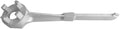 Aluminum Bung Wrench, 55 Gallon Drum Wrench, Barrel Wrench for Opening 10 15 20 30 50 55 Gallon Drums, Fits 2 Inch and 3/4 Inch Bung Caps 1 Silver