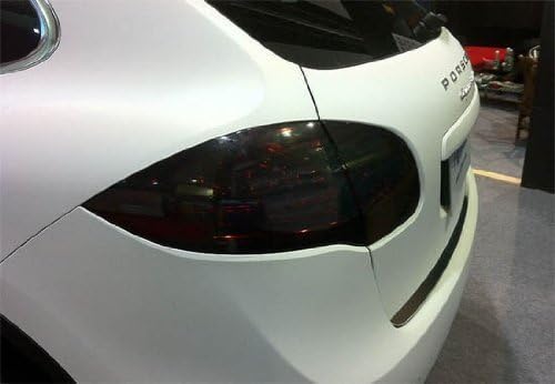 DIYAH 12 X 48 Inches Self Adhesive Headlight, Tail Lights, Fog Lights Tint Vinyl Film (Dark Black)
