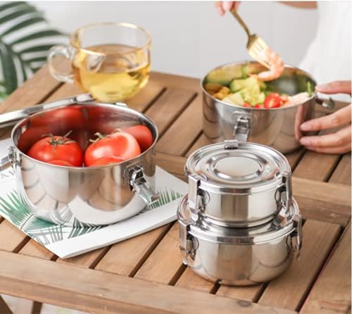 Premium Stainless Steel Food Storage Containers 304 Grade the Original Leak-Proof, Airtight, Smell-Proof - Perfect for Camping Trips, Lunches,