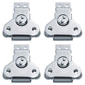 4Pack Steel Spring Loaded Small Butterfly Twist Latch and Keeper Zinc Toggle Clamp Small Surface Mount Case Box Chest Closure