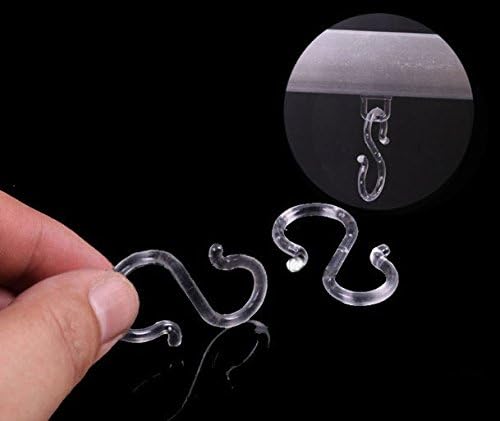 24PCS 1.7〞Clear Plastic Punch Bowl Cup S Hooks Hangers
