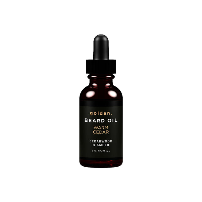 Golden Grooming Beard Oil for Men | Natural Growth Kit with Castor Oil, Jojoba O
