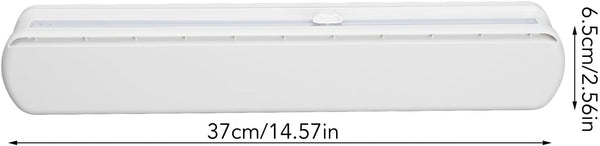 Cutting Plastic Wrap Dispenser with Slide Cutter,And Reusable for Tin Foil, Design (40X35Cm / 15.7X13.8In)