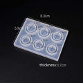 Finger ring Silicone Mold Resin Mould for jewelry making DIY tool epoxy resin molds for Resin ring (6size)
