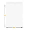 20 Pcs 10"x13" Thick Clear Zip Seal Lock Storage Bags 2 Gallon Heavy-Duty 4 Mil Plastic Resealable Zipper Poly Bags 10 x 13inch-4MIL