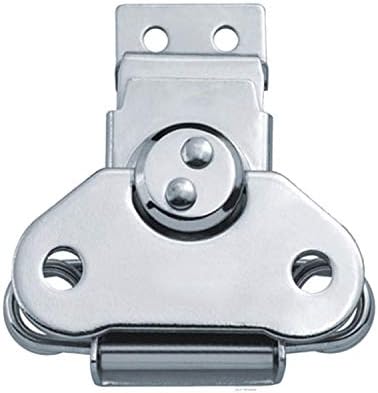 4Pack Steel Spring Loaded Small Butterfly Twist Latch and Keeper Zinc Toggle Clamp Small Surface Mount Case Box Chest Closure