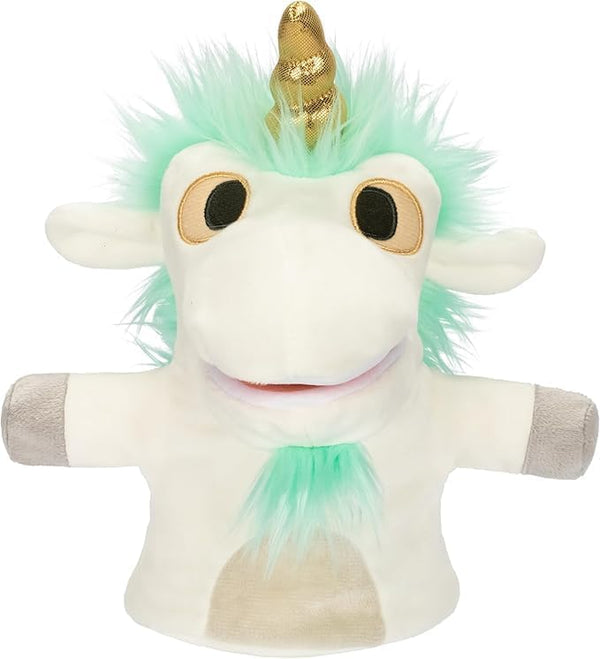 Bluey Unicorse & Bob Bilby Hand Puppet Plush Toys, 8-9”, 2-Pack | Soft deluxe fabric, embroidered details, perfect for toddler hands, imaginative