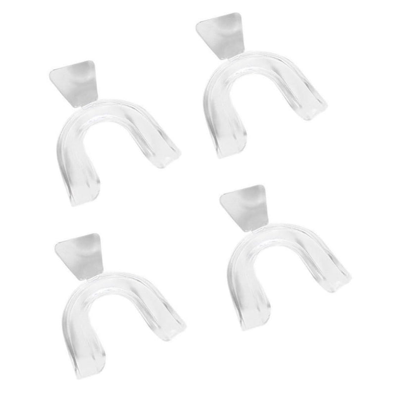 4Pcs Silicone Transparent Comfortable Custom Mouth Guard Grinding,Sleeping Gum Shield,Guard Teeth Whitening Tray for Sports Bruxism Bite