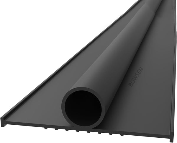 BOWSEN Garage Door Bottom Seals Weatherproof Weather Stripping Threshold Buffering Sealing High Performance EPDM Rubber Resistance Gasket Black