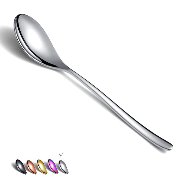 Dinner Spoons 6 Piece, 8.1'' Stainless Steel Tablespoons, Soup Spoons, Dessert Spoons, Spoons Silverware for Home, Kitchen or Restauran,Dishwasher