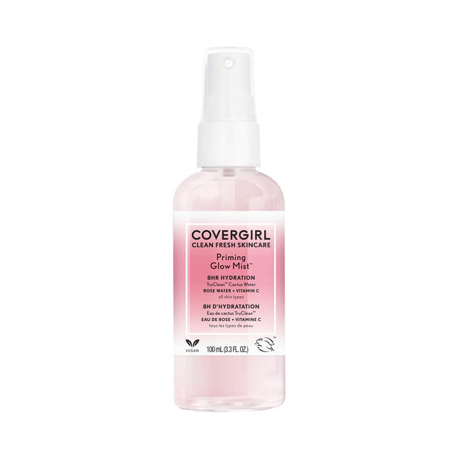 COVERGIRL Clean Fresh Skincare Priming Glow Facial Mist with Rose Water and Vita