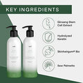 Cel Microstem Natural Hair Thickening Shampoo & Conditioner Set (2 x 8 fl oz) – Stem Cell Anti Thinning Shampoo – Professional Grade Biotin –