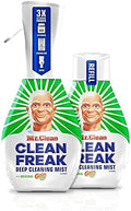 Mr. Clean Freak Deep Cleaning Mist Multi-Surface Spray with Gain Original Bundle, 1 Starter + 1 Refill