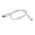 DC Power Splitter 1 to 2 Way, DC Power Supply Splitter Cord Plug 5.5mm x 2.1mm, for CCTV Security Camera,LED Strip Light and More, 2-Pack White